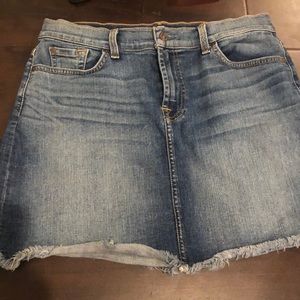 7 For All Mankind Size 31 Jean Skirt
